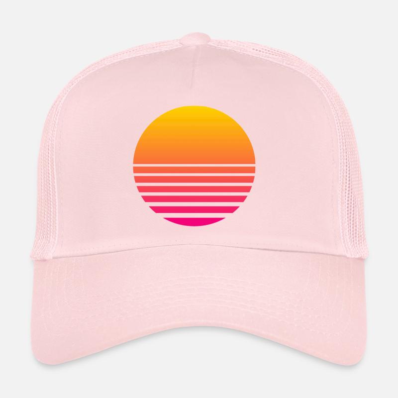 Outrun Rétro Soleil Casquette trucker 