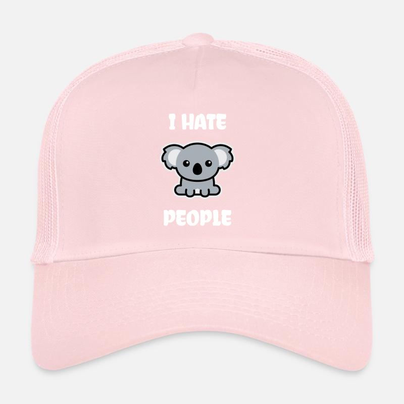 Koala Bear I Hate People Casquette trucker 