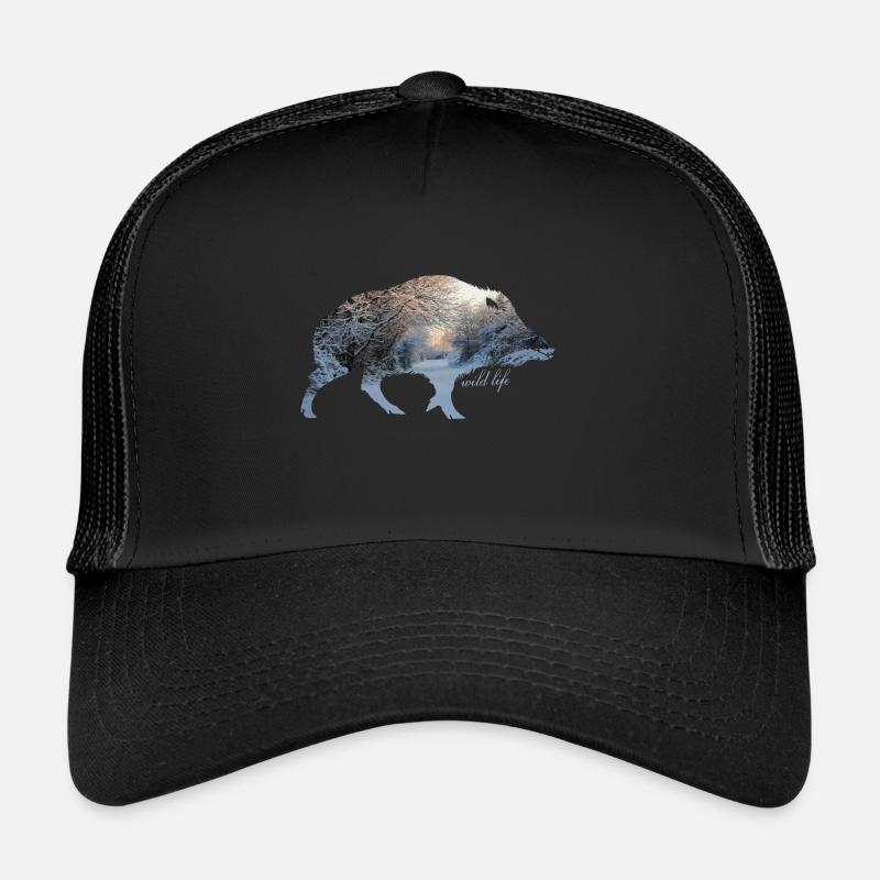 Faune de sanglier Casquette trucker 
