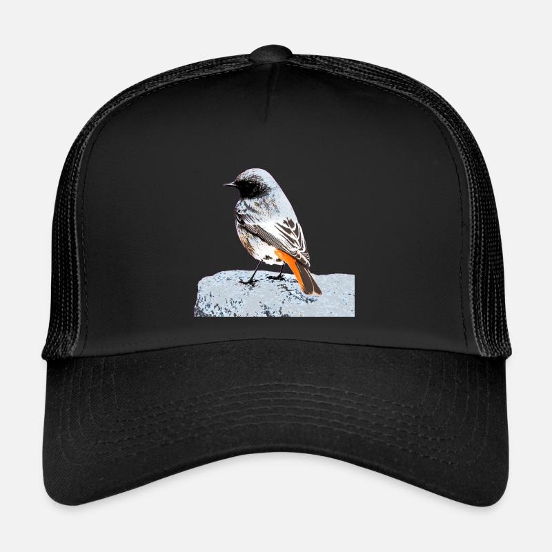 Black redstart Trucker Cap