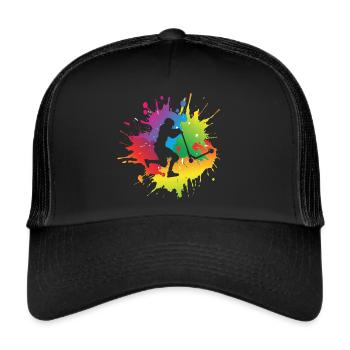 Scooter stunt - Trucker Cap - black/black - Front