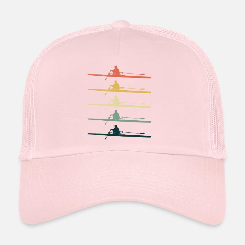 Équipage Aviron Équipe Bateau Rameur Rameur Rétro Casquette trucker 
