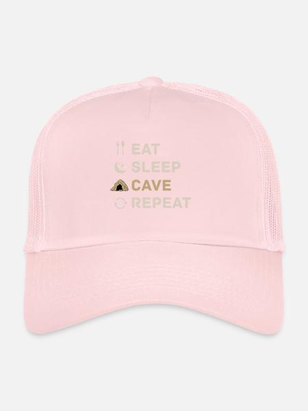 Spéléologie Spelunking Cave Explorer Spelunker Gift - Casquette trucker  - rose pâle - Devant