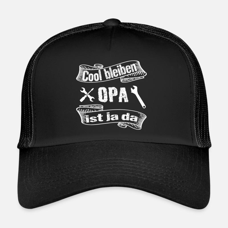 Opa - Trucker Cap - Schwarz/Schwarz