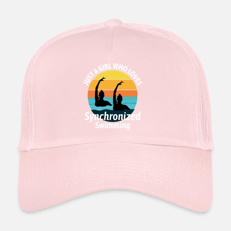 Nageuse synchronisée Nageuse nageuse synchronisée Fille Casquette trucker 