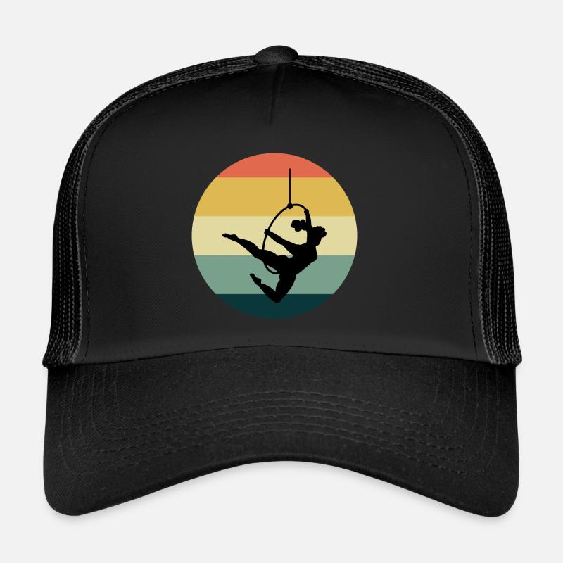 Aerial Hoop Lyra Circus Acrobatics Vintage Rétro Casquette trucker 