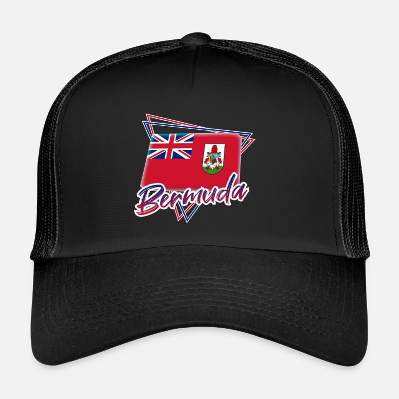 Bermuda - Trucker Cap - Schwarz/Schwarz