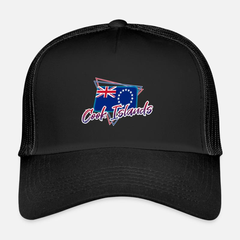 Cook Islands - Trucker Cap - black/black