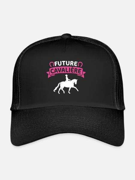 future cavalière - Casquette trucker  - noir/noir - Devant