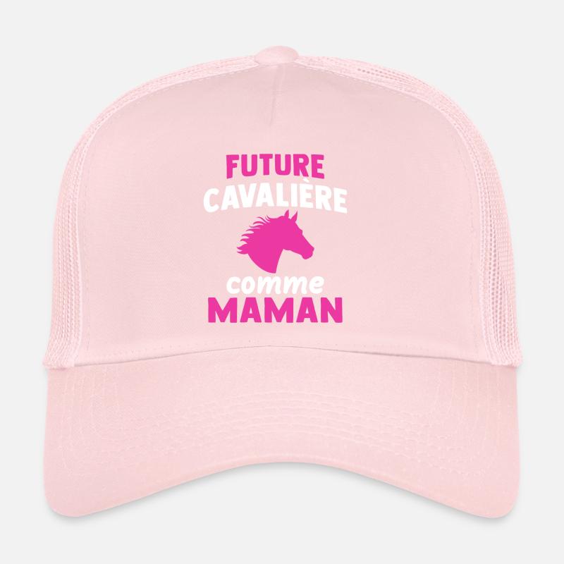 Future cavalière comme maman Casquette trucker 