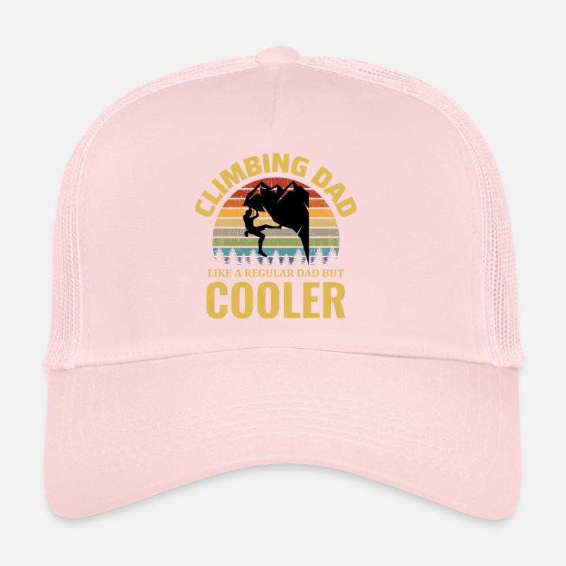 Klettern Bouldern Kletterer Papa Vater Papa Trucker Cap