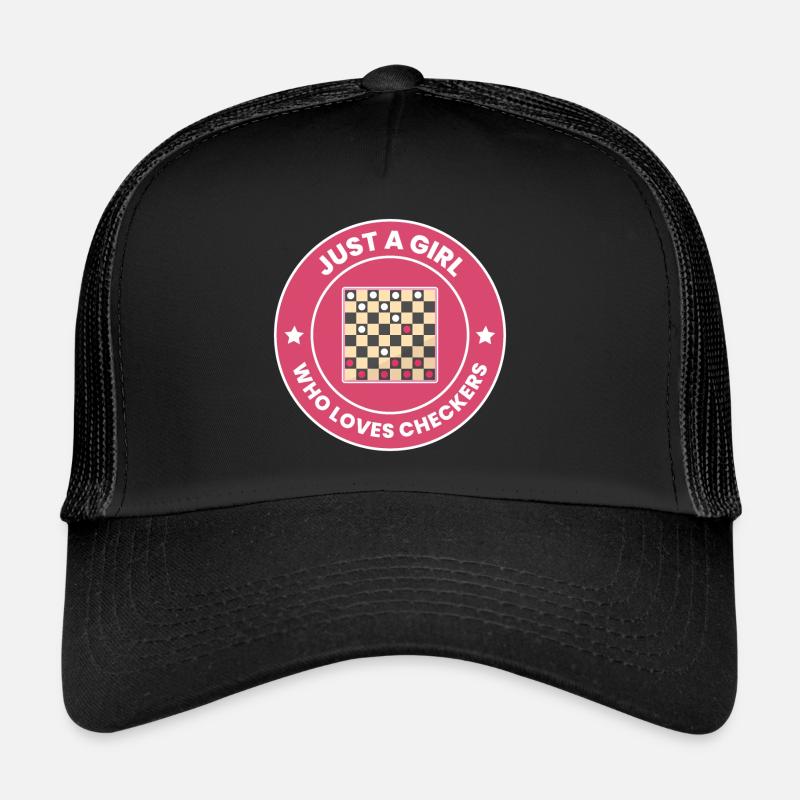 Checkers Draughts Strategie Brettspiele Lustig Trucker Cap