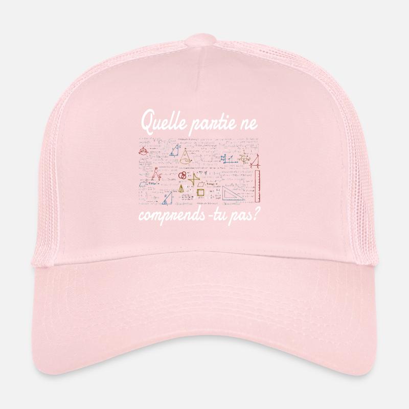 Prof de maths idée cadeau enseignant mathématique Casquette trucker 