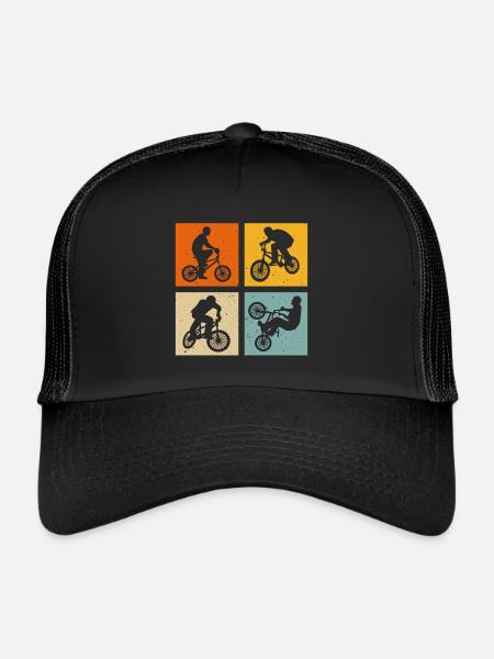 t-shirt rider BMX cadeau Vélo BMX - Casquette trucker  - noir/noir - Devant