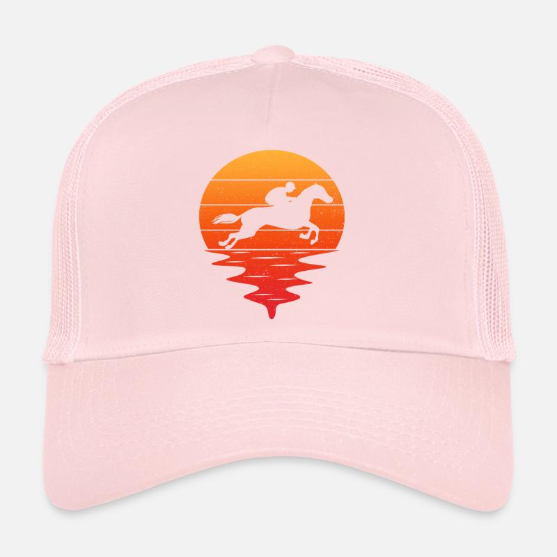 Retro t-shirt d'équitation né pour monter à cheval Casquette trucker 