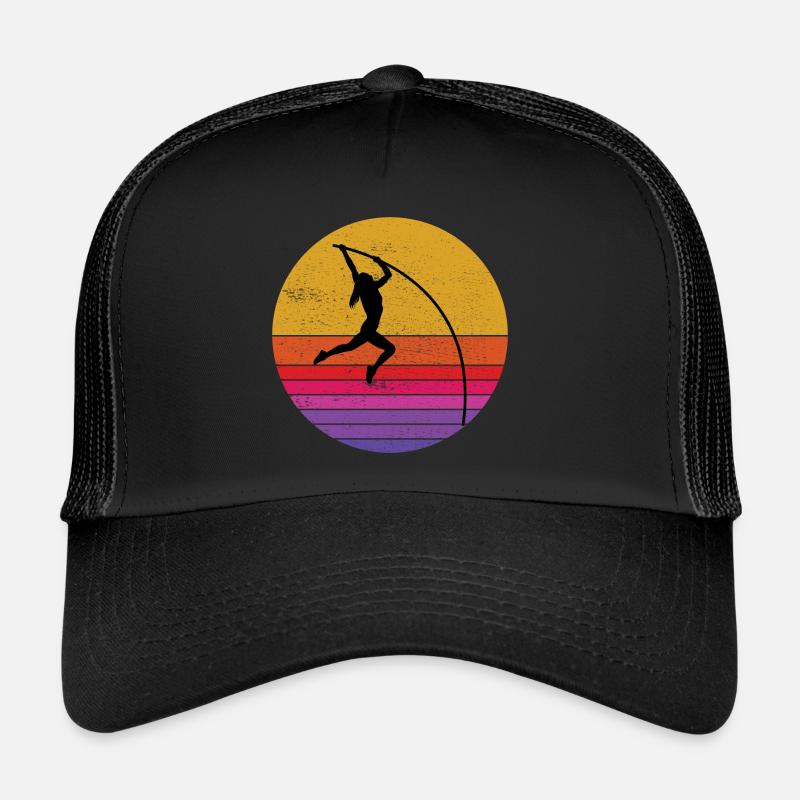 Saut à la perche rétro Athlétisme Casquette trucker 