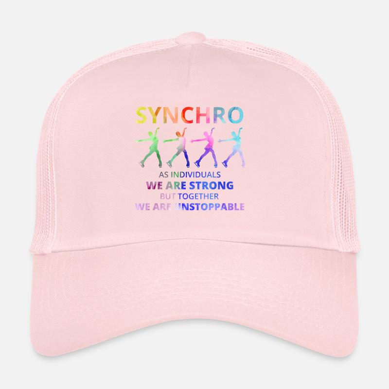 Synchro Synchron Eiskunstlauf Eiskunstläufer Trucker Cap