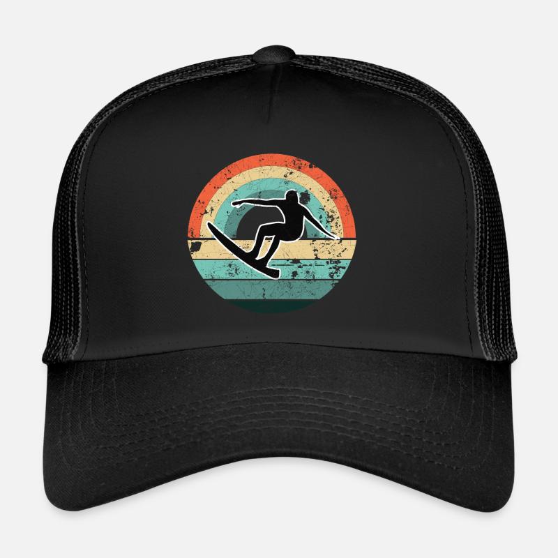 SURFER LAC PLAGE CÔTE VACANCES SURF SURF MOTIFS Casquette trucker 