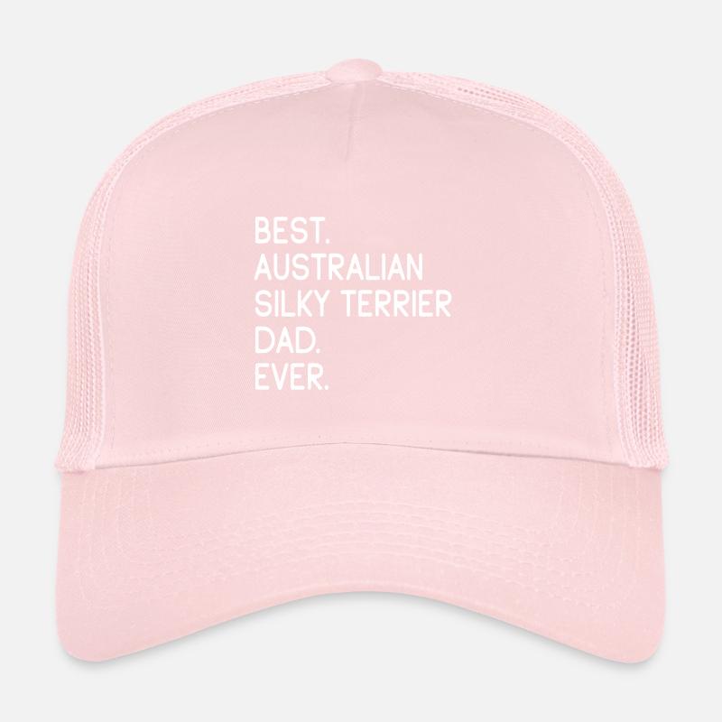 Australian Silky Terrier Dad Trucker Cap