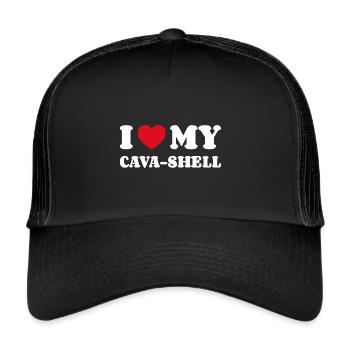 I Love My Cava-Shell - Trucker Cap - black/black - Front