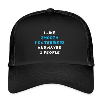 Smooth Fox Terrier - Trucker Cap - black/black - Front