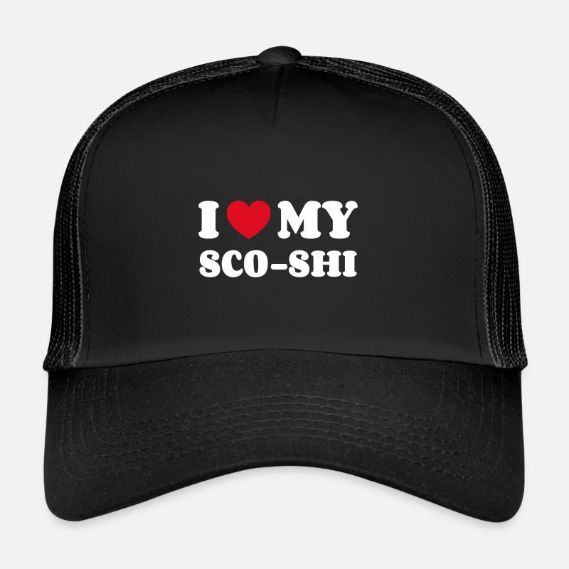 I Love My Sco-Shi Trucker Cap
