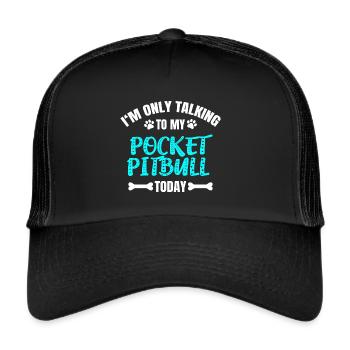 Pocket Pitbull - Trucker Cap - Schwarz/Schwarz - Vorne