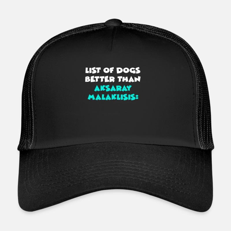 Aksaray Malaklisis - Trucker Cap - Schwarz/Schwarz