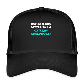 Catalan Sheepdogs - Trucker Cap - black/black - Front