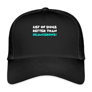 Beaucerons - Trucker Cap - Schwarz/Schwarz - Vorne