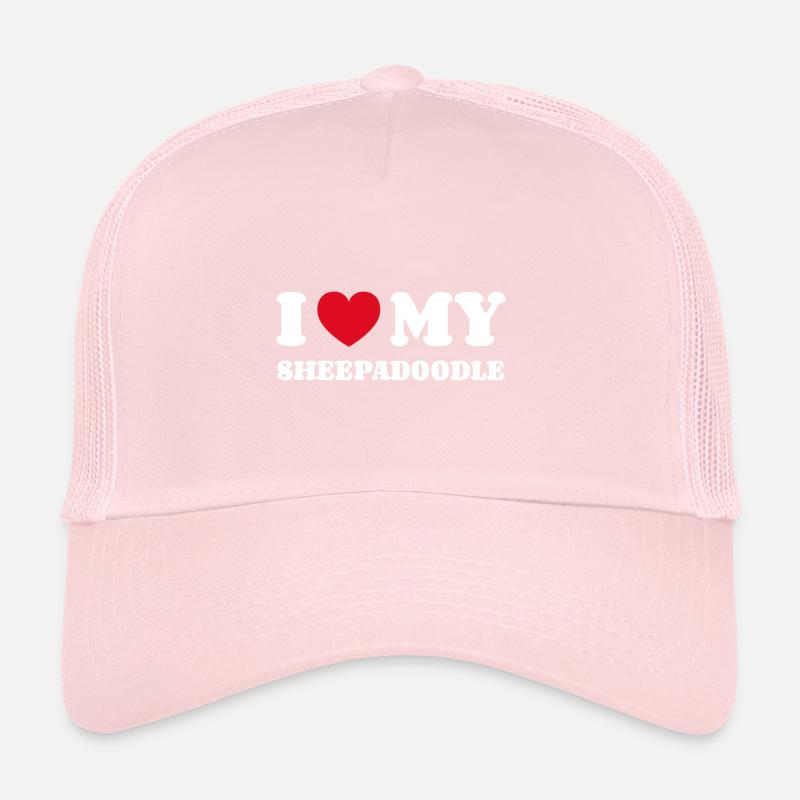 J’aime mon Sheepadoodle Casquette trucker 