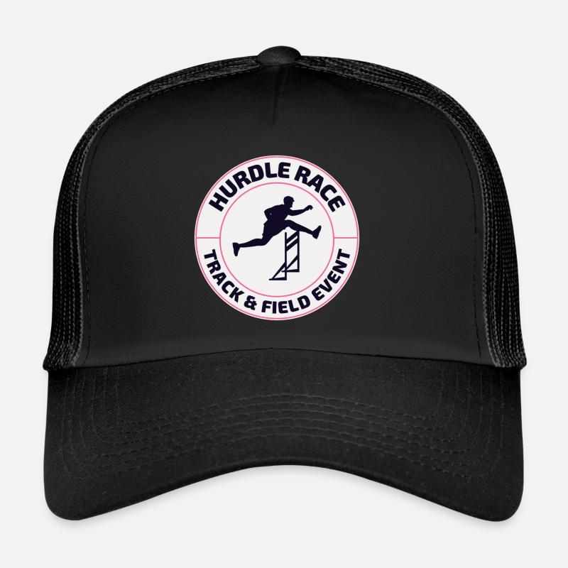 Hurdles Hurdling Hurdler Running Runner Athletes Trucker Cap