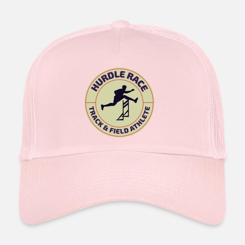 Hurdles Hurdling Hurdler Running Runner Athletes Trucker Cap