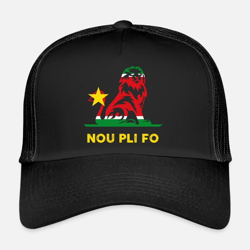 Lion Drapeau Guadeloupe Casquette trucker 