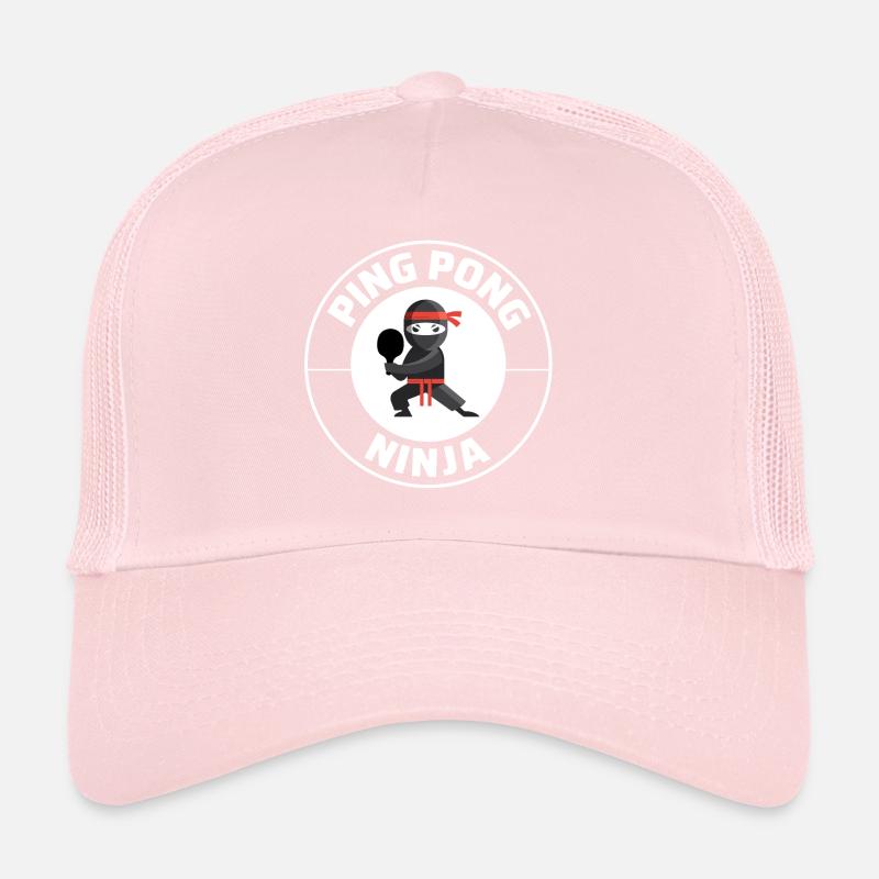 Ping Pong Master Tennis de Table Ninja Warrior Drôle Casquette trucker 
