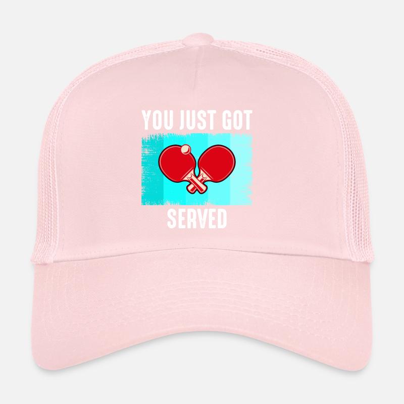 Ping Pong Master Table Tennis Coach Paddle Player Trucker Cap