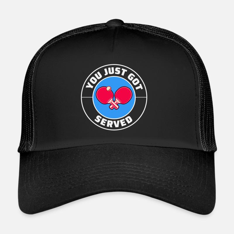 Ping Pong Master Entraîneur de Tennis de Table Paddle Player Casquette trucker 