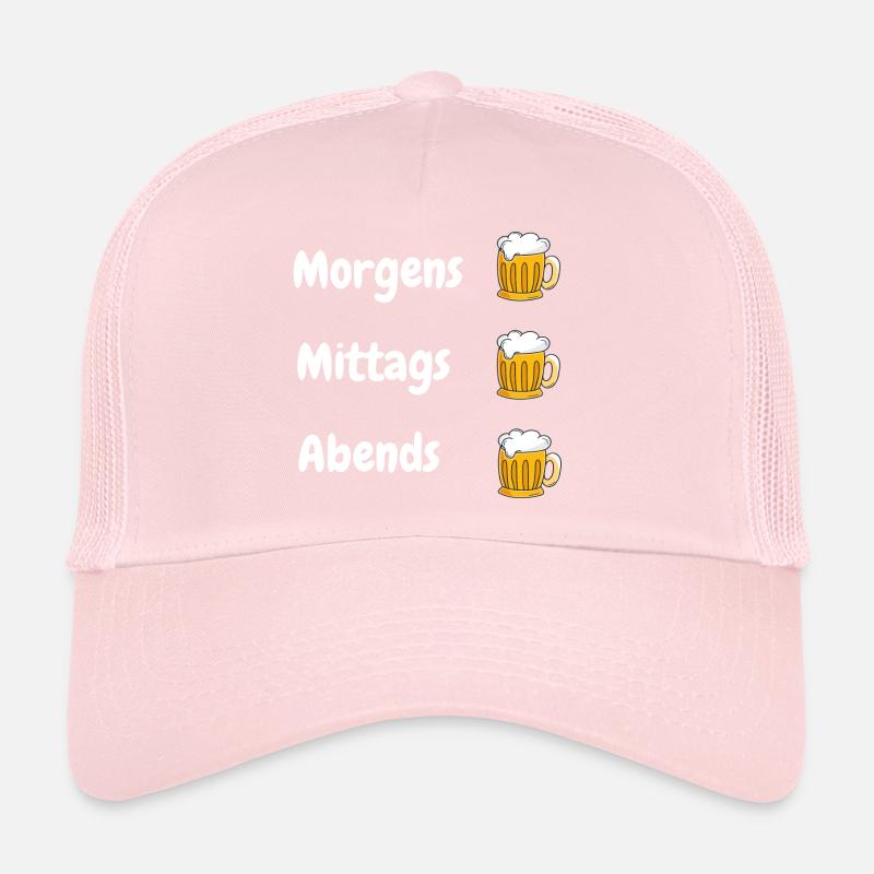 Morgens mittags abends Bier trinken Trucker Cap