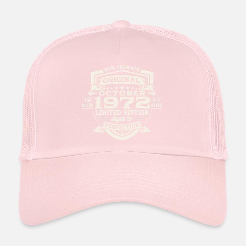 Original Octobre 1972 50th Birthday Gift Cool Casquette trucker 