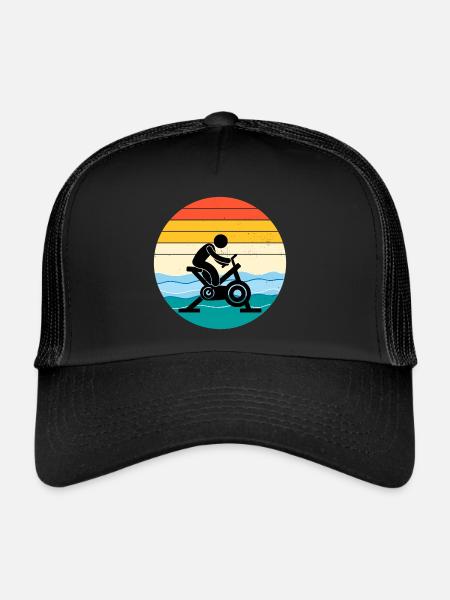 Aqua Cycling Piscine Fitness Training - Casquette trucker  - noir/noir - Devant
