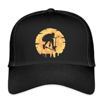 Stunt Scooter Graphic Scooter Stunt Scooter Kick Scooter - Trucker Cap - black/black - Front