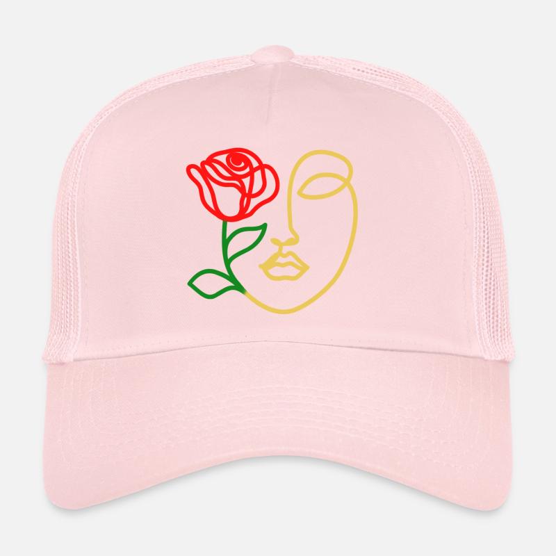 Visage rose Casquette trucker 