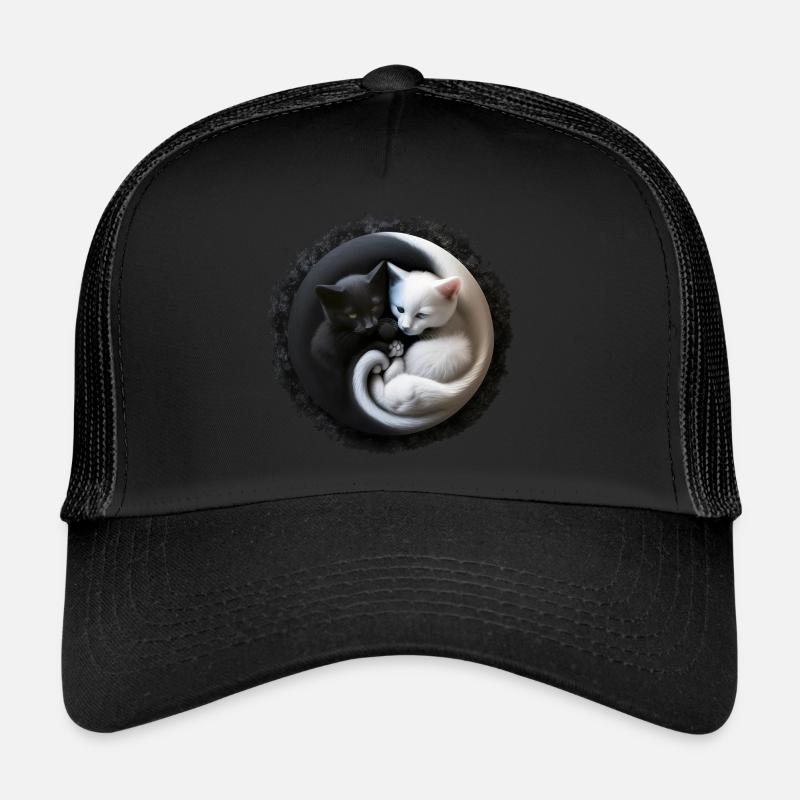 Yin Yang Kitten Kätzchen in 3D optik, super süß... Trucker Cap