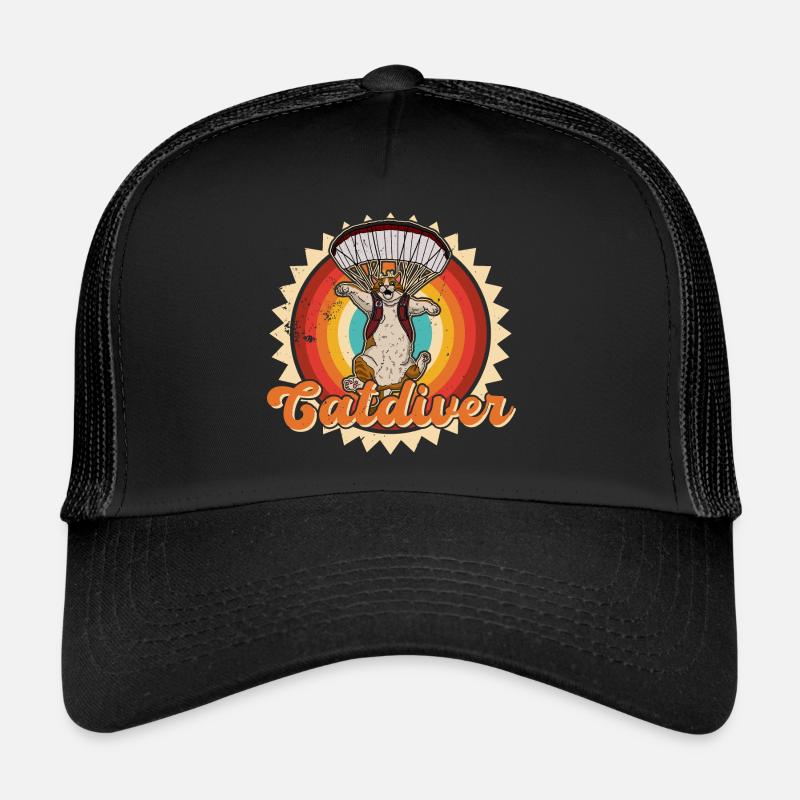 Paraglider flying Catdiver Skydiving Skydiver Trucker Cap