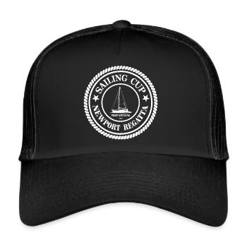 Sailing - Sailing - Sailing Ship - Maritime - Trucker Cap - black/black - Front