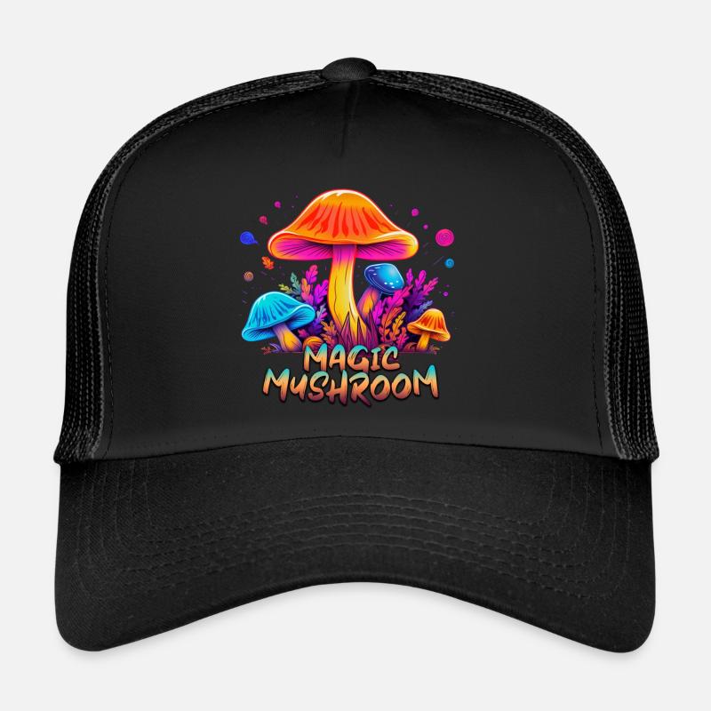 Magic Mushroom Bunt Trucker Cap