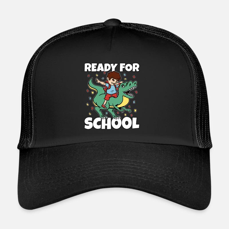 Einschulung 1. Klasse Dino T-Rex Dabbing Konfetti Trucker Cap