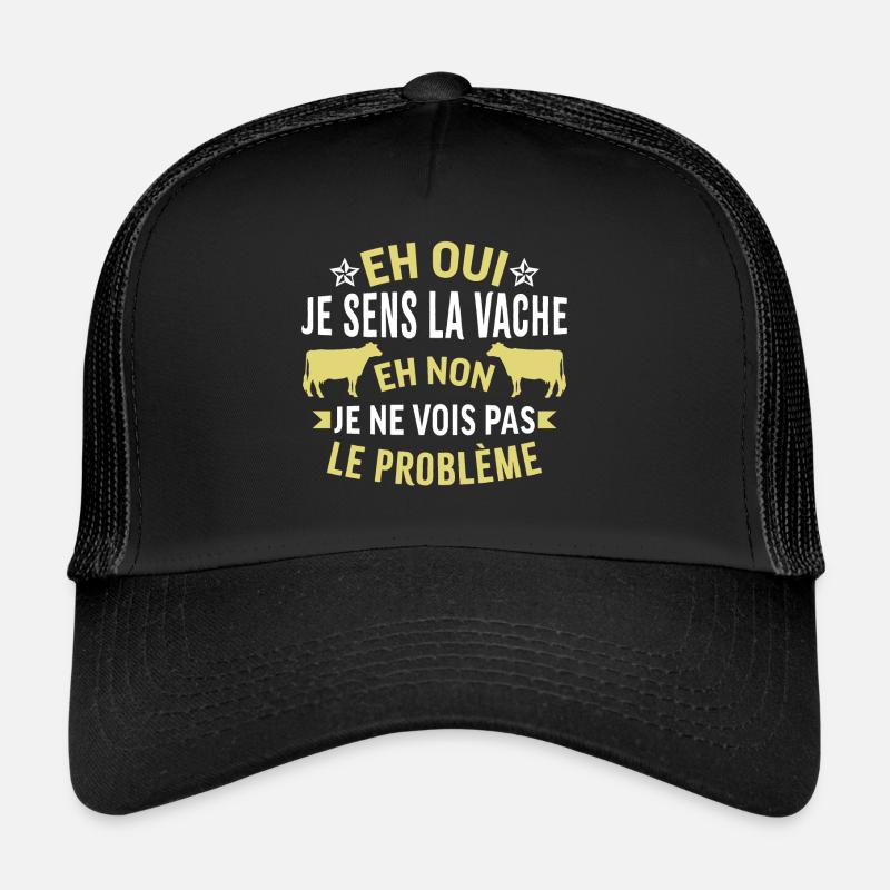 Eh oui je sens la vache Casquette trucker 