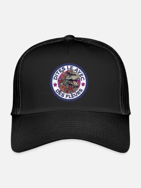 Dites le avec des fleurs - Casquette trucker  - noir/noir - Devant