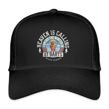 I spend the winter in St Barts - Casquette trucker  - noir/noir - Devant